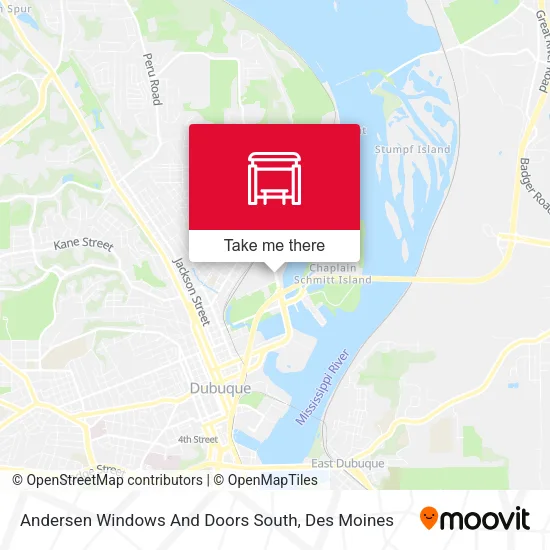 Andersen Windows And Doors South map