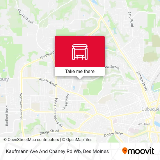 Kaufmann Ave And Chaney Rd Wb map