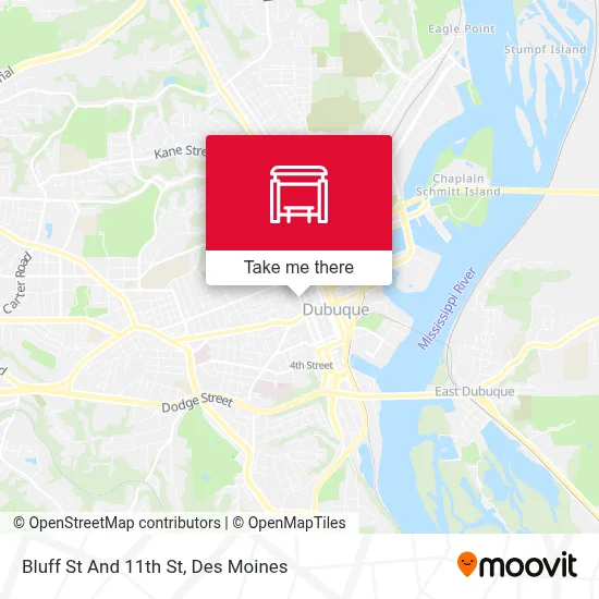 Bluff St And 11th St map