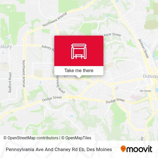 Pennsylvania Ave And Chaney Rd Eb map