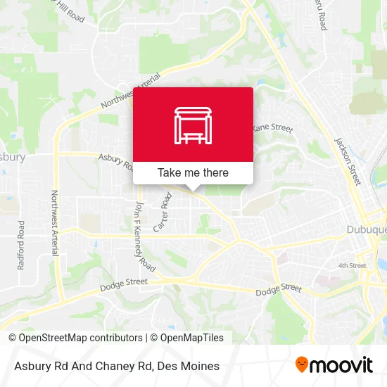Asbury Rd And Chaney Rd map