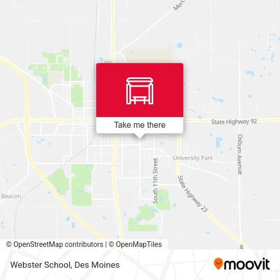 Webster School map