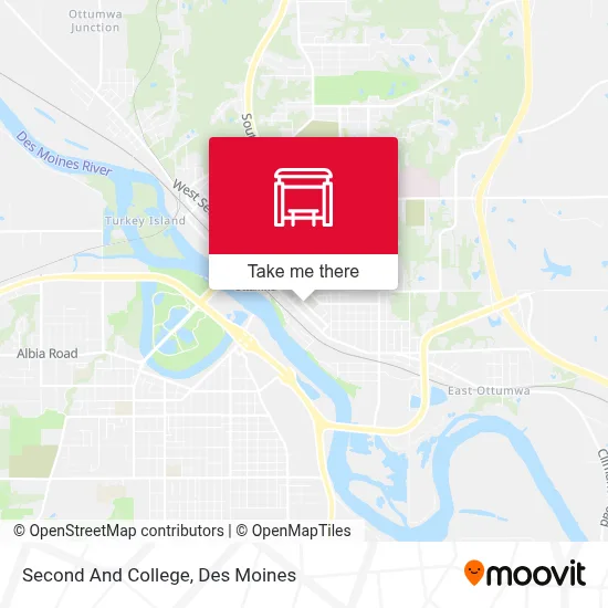 Second And College map