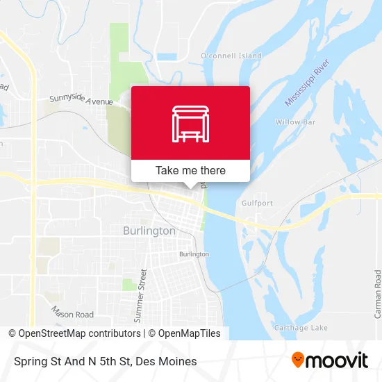 Spring St And N 5th St map