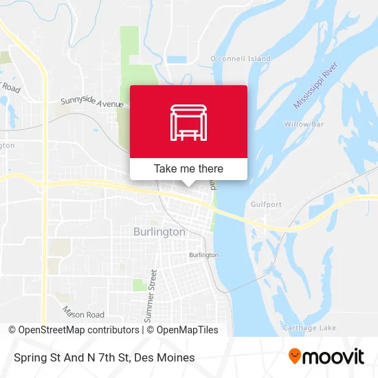Spring St And N 7th St map