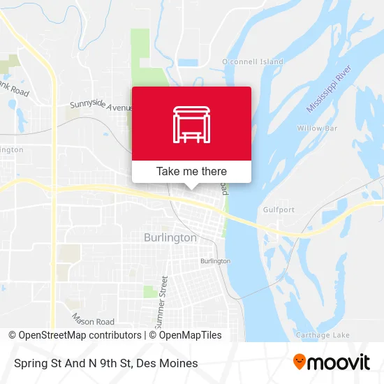 Spring St And N 9th St map