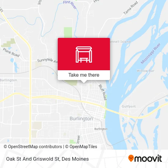 Oak St And Griswold St map
