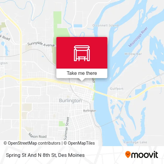 Spring St And N 8th St map