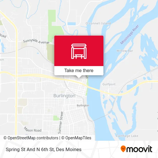 Spring St And N 6th St map