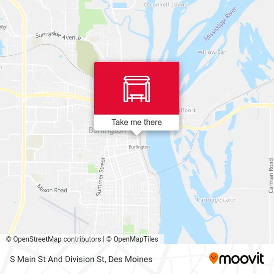 S Main St And Division St map