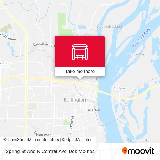 Spring St And N Central Ave map