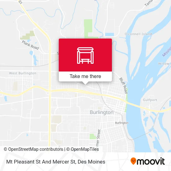 Mapa de Mt Pleasant St And Mercer St