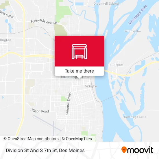 Division St And S 7th St map