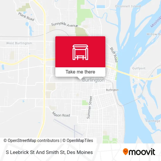 S Leebrick St And Smith St map