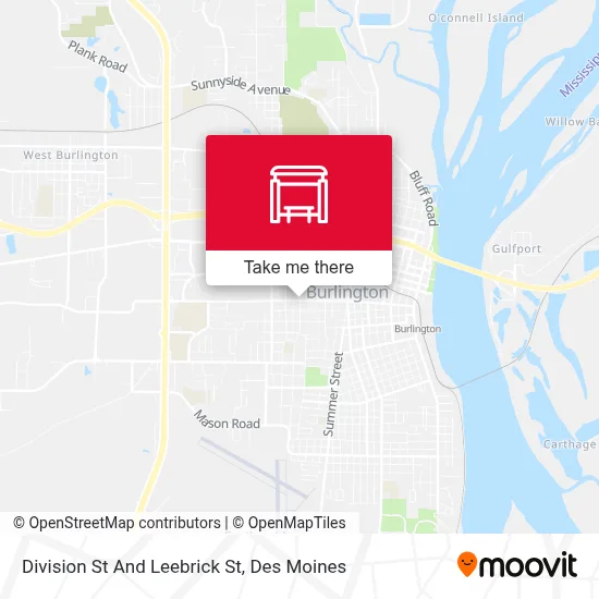 Division St And Leebrick St map