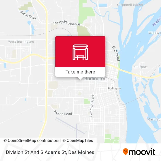 Division St And S Adams St map