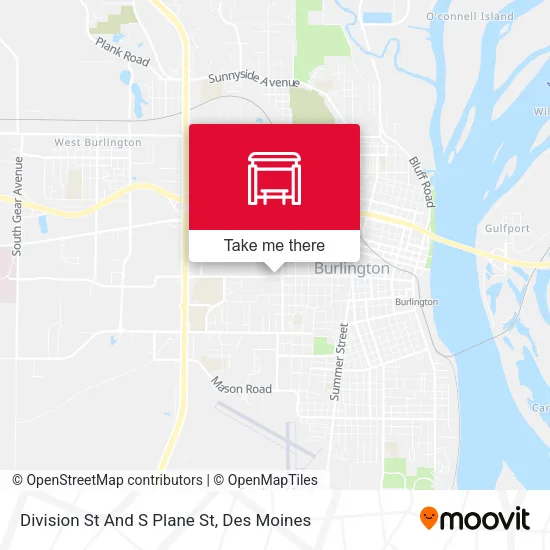 Division St And S Plane St map