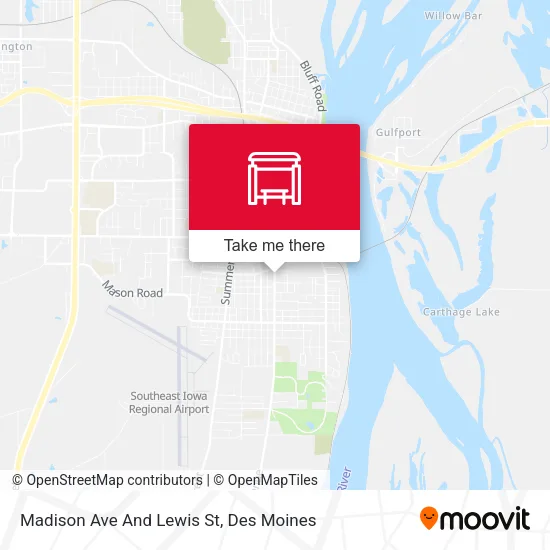 Madison Ave And Lewis St map