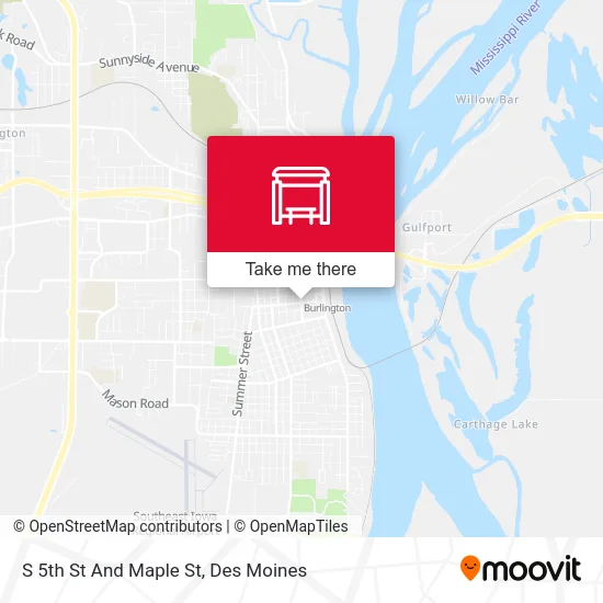 S 5th St And Maple St map