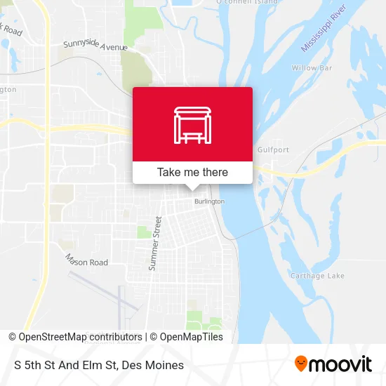 S 5th St And Elm St map