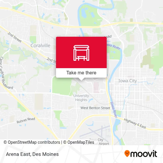 Arena East map