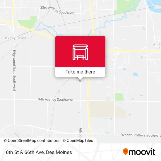 6th St & 66th Ave map