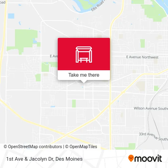 1st Ave & Jacolyn Dr map
