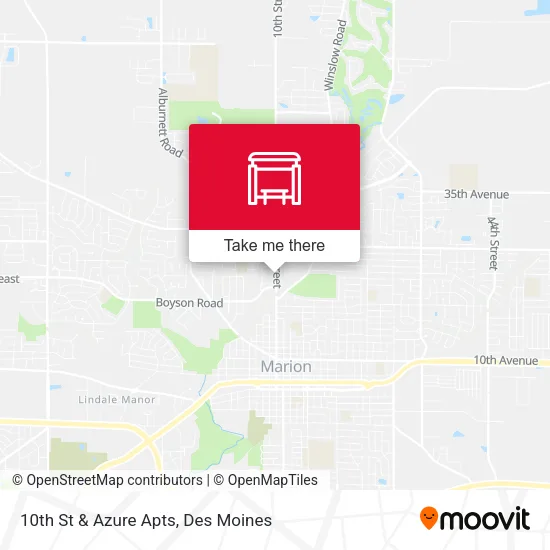 10th St & Azure Apts map