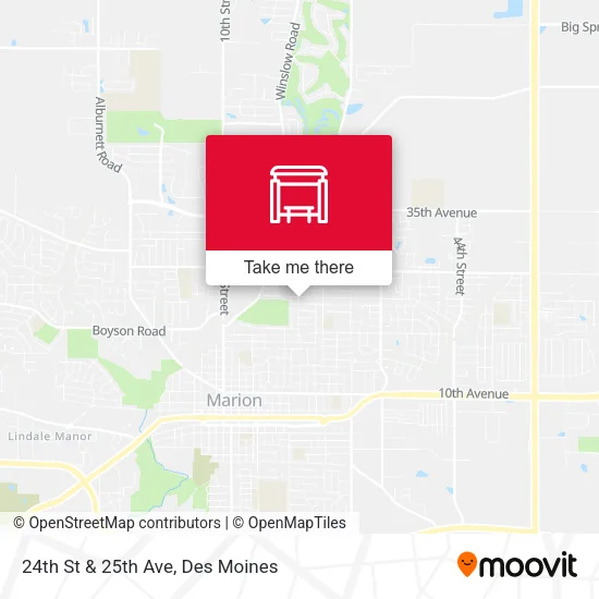 24th St & 25th Ave map