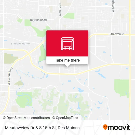Meadowview Dr & S 15th St map