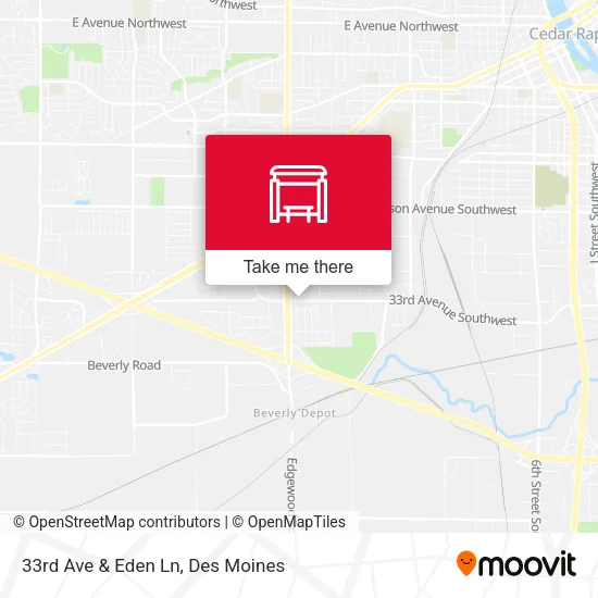 33rd Ave & Eden Ln map