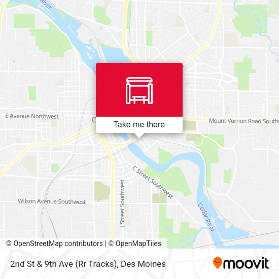 2nd St & 9th Ave (Rr Tracks) map