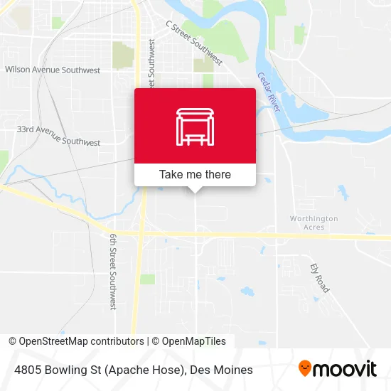4805 Bowling St (Apache Hose) map