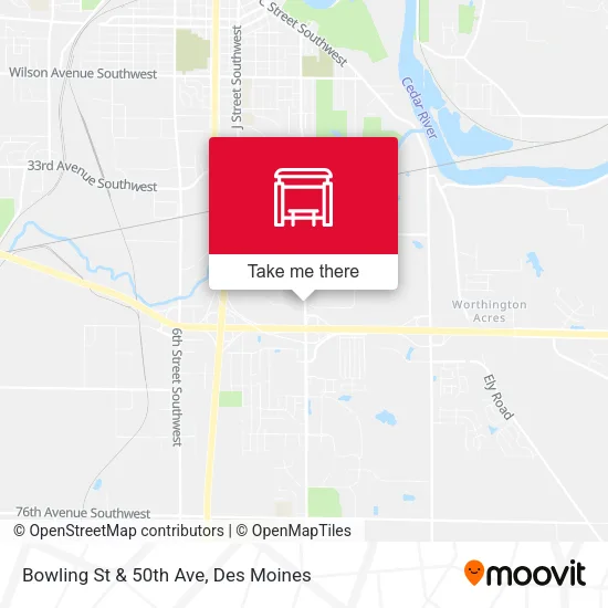 Bowling St & 50th Ave map