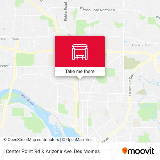 Center Point Rd & Arizona Ave map