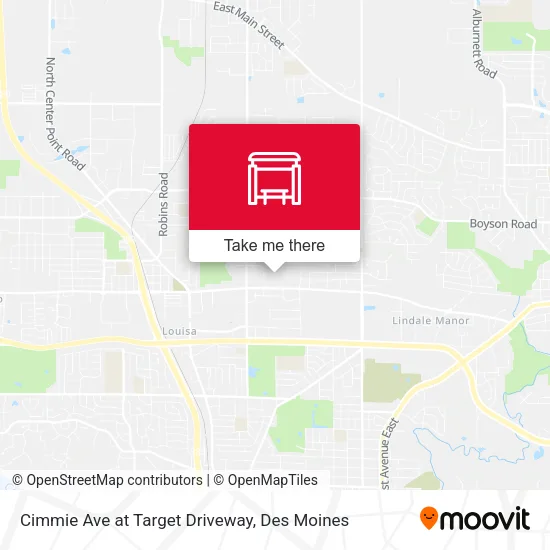 Cimmie Ave at Target Driveway map