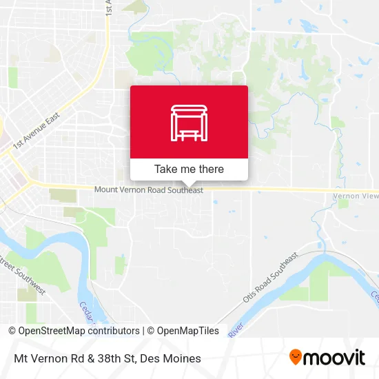 Mt Vernon Rd & 38th St map