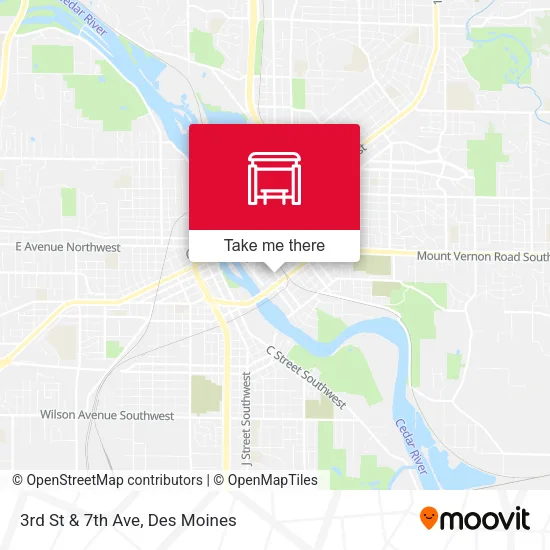 3rd St & 7th Ave map