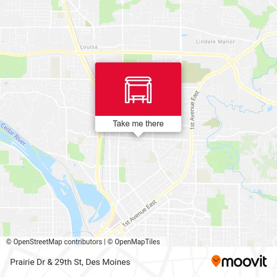 Prairie Dr & 29th St map