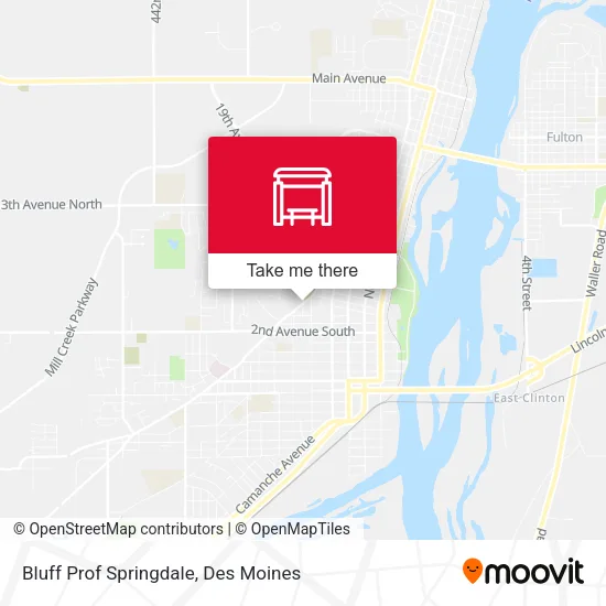 Bluff Prof Springdale map