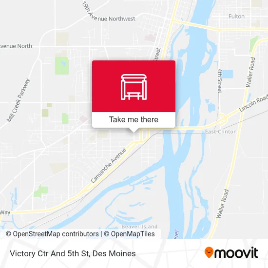 Victory Ctr And 5th St map