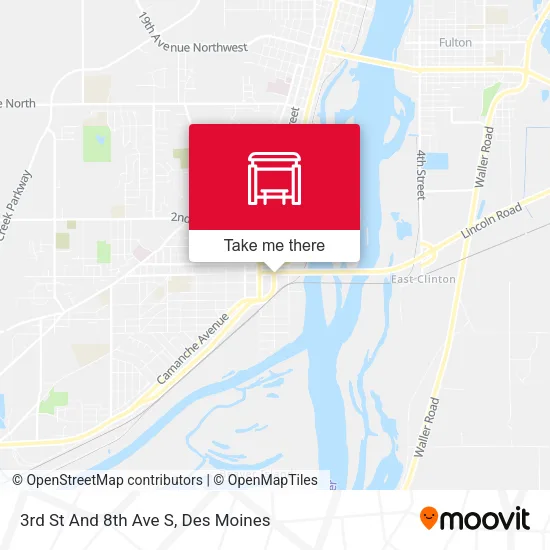 3rd St And 8th Ave S map
