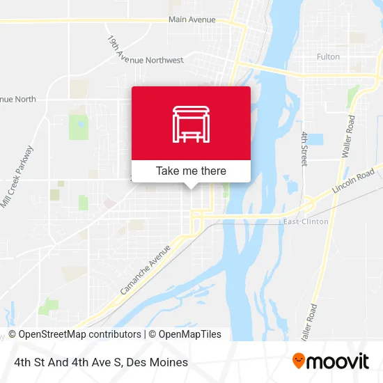 4th St And 4th Ave S map