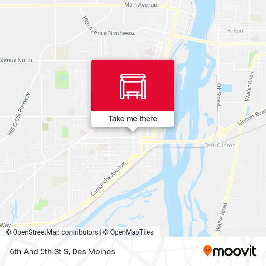 6th And 5th St S map