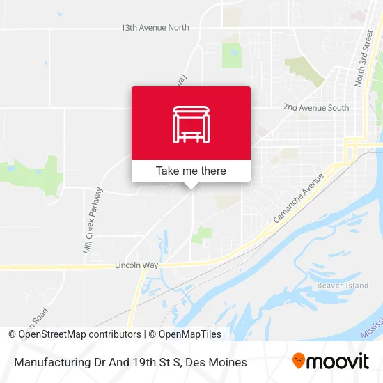 Manufacturing Dr And 19th St S map