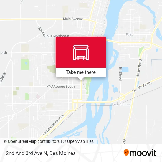 2nd And 3rd Ave N map