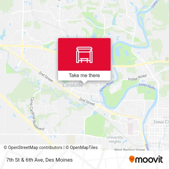 7th St & 6th Ave map