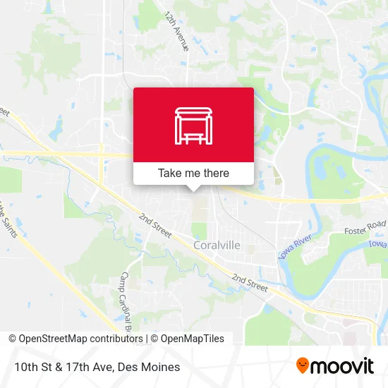 10th St & 17th Ave map