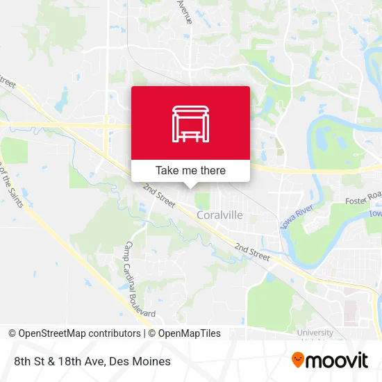 8th St & 18th Ave map