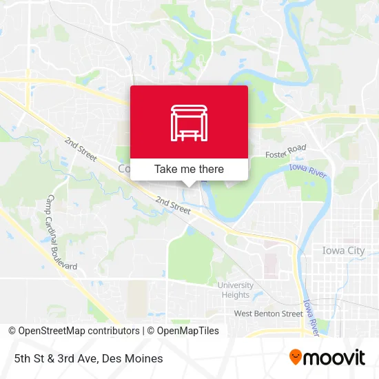 5th St & 3rd Ave map
